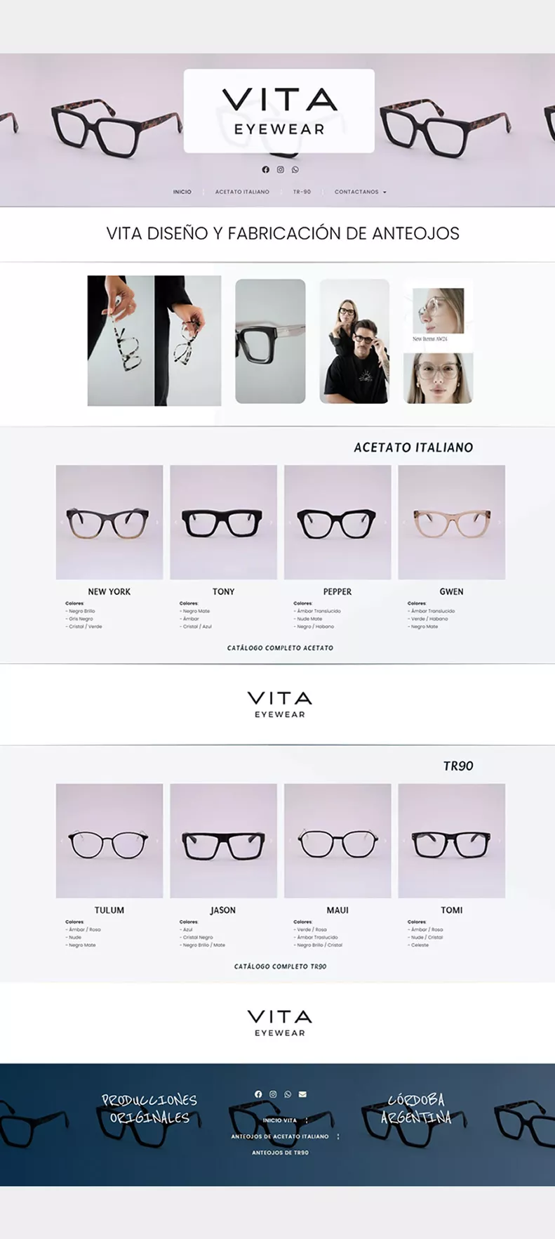 Vista previa del sitio Vita Vision